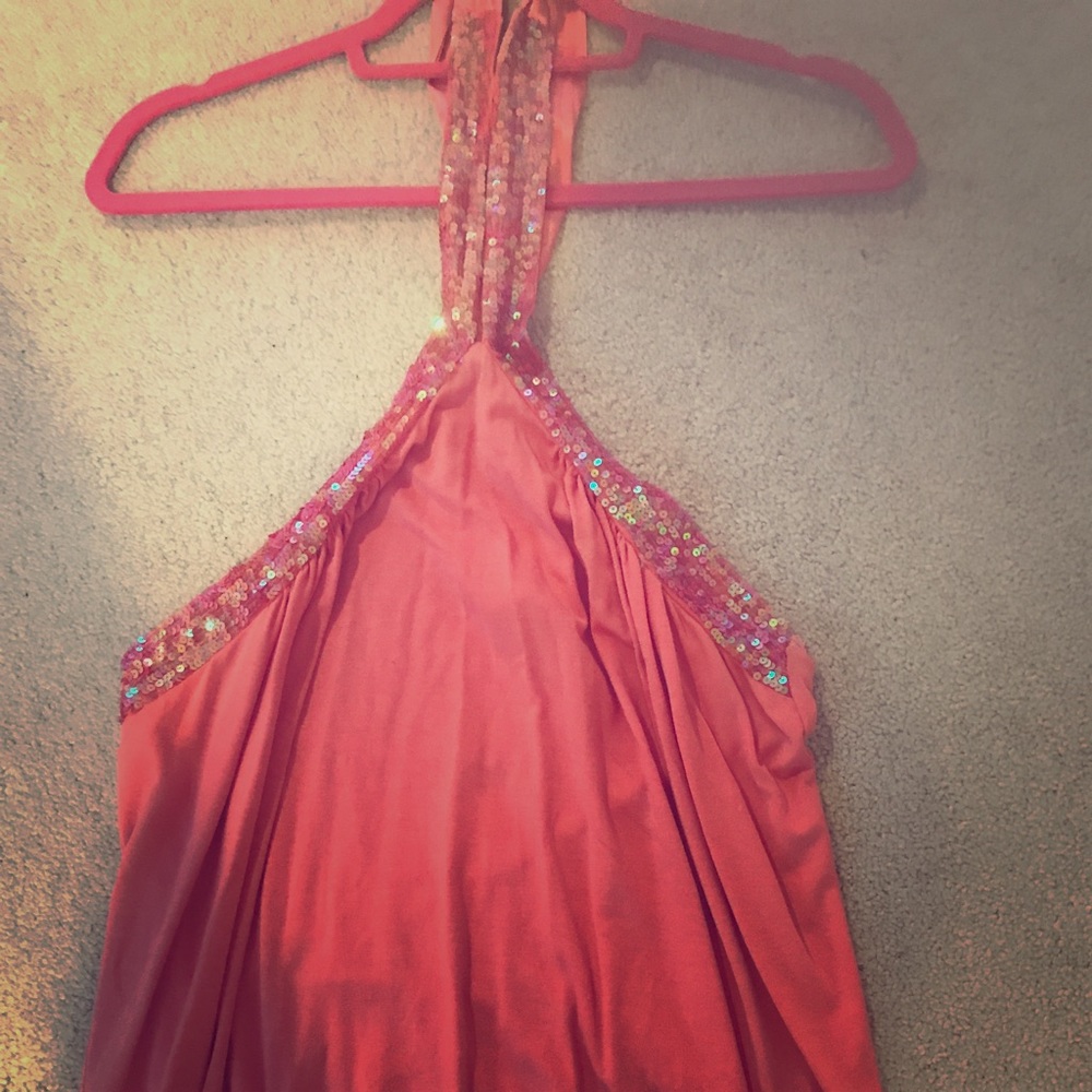 Sparkly halter top by Arden B